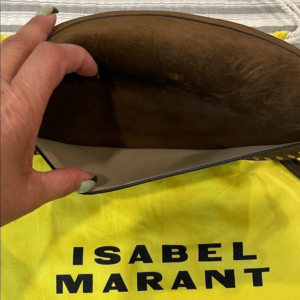 Isabel Marant Dark Brown Suede Studded Belt Bag - Picture 3 of 7